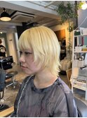 ハイトーン×ウルフカット