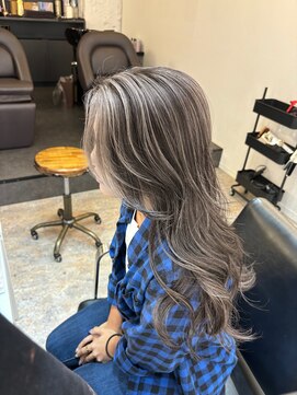 ブレンド 渋谷(BLend) 前髪アンブレラカラーこなれミディイメチェンウェーブパーマ