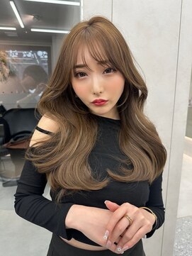 ロンド マーレ 天神大名店(Lond mare) 韓国くびれヘア/ふんわりカール/韓国ヘア/ショコラアッシュ