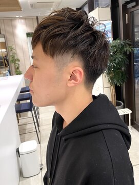 ステアケース 武蔵小杉店(stair:case) メンズパーマ/フェードバーバーカット/アップバング短めビジネス