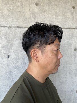 アンツ サザンリゾート 茅ヶ崎店(ANT'S Southern Resort) MEN’S HAIR/ブルーブラック/フェザーパーマ/