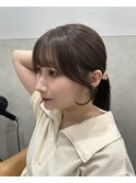 大人可愛い×透明感カラー小顔レイヤーロング【20～40代】