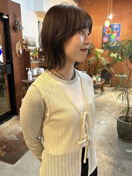 チャプター 問屋町(chapter) ケアカラーブラウンカラー顔まわりレイヤー