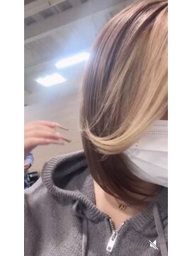 キャパジャストヘアー(CAPA just hair) フェイスフレーミング × ミルクティーベージュ