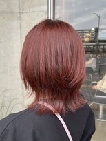 オーガニック ライフ 若葉 鶴ヶ島(organic+life)&nbsp;冬の韓国風◎暖色ピンクブラウンカラー×くびれミディ