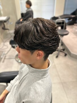 メンズカット×フェザーパーマ(栄/メンズ/フェザーパーマ))