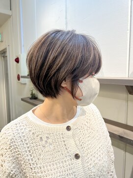 神戸 三宮 白髪ぼかし 髪質改善 グレーブラウン リタッチカラー