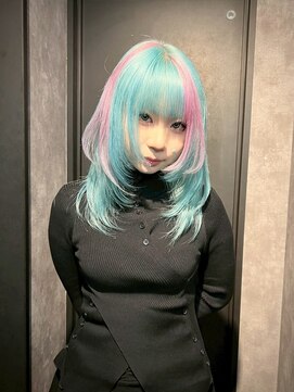 ヌル 表参道本店(Null) スラッシュカラー/デザインカラー/ケアブリーチカラー/姫ウルフ