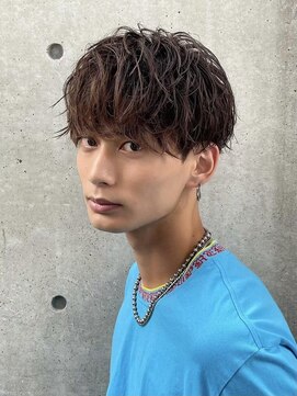 フィフス 渋谷(fifth) 渋谷大人波巻き2WAYシャドウルーズパーマツーブロックマッシュ