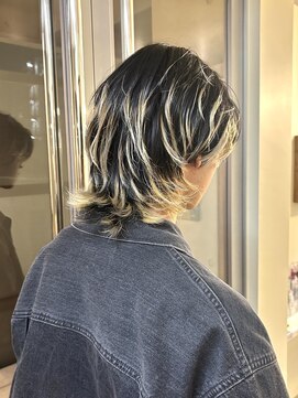 エクテ(ecouter) エンドカラーレイヤーカラーメンズウルフブロンド