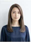 30代大人ワンレン×プラチナアッシュ【清潔感・悩み対応】