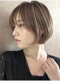 大人ショートヘア/ハイライトカラー/イルミナカラー[国分寺]3460