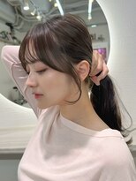 アプリ 大宮西口(appri)&nbsp;１４韓国風ロングレイヤー顔まわりカット前髪艶髪透明感カラー