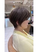 30代/40代/50代◎絶壁解消/白髪ぼかし/大人小顔ショート[荒砂]