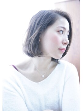 アッシュヘアー ウエットボブ