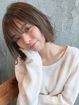 キラ 渋谷(KILLA)&nbsp;ワンレン　前下がりボブ　グレージュ