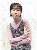 【LA PENSEE カホ】アッシュブラウンの丸みショート