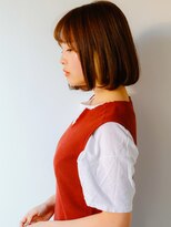 ネイヴィル オモテサンドウ(navile omotesando)&nbsp;☆アッシュブラウンカラー×小顔オトナボブ☆navile表参道