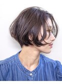 ベージュカラー#ブリーチなし#前下がり#ダメージレスカラー#豊橋