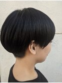 【Soar】ツーブロック×マッシュショート×ブラック