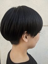 ソアヘアー(Soar hair)&nbsp;【Soar】ツーブロック×マッシュショート×ブラック