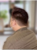 フェードカット×レッドブラウン