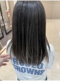 【白髪ぼかし】ダークグレーバレイヤージュ