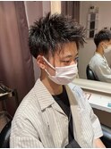 MEN'S HAIR ソフトツイスト×アップバング
