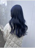 韓国風 ネイビーブルー ヨシンモリ 暗髪