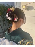 成人式ヘアセット♪