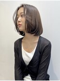 伸ばしかけボブ/切りっぱなし/フェイスレイヤー/ニュアンスヘア