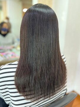 アークスヘアー べージュアッシュ髪質改善トリートメント艶感ストレート透明感