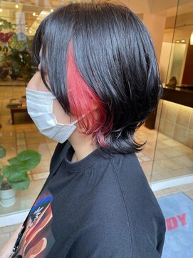 キティン 吉祥寺(kitin) 《kitin吉祥寺》インナーレッド ウルフカット