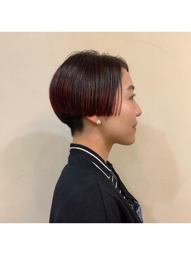 ファヴォリ(favori) 【favori　自由が丘】ボルドー毛先カラー×2ブロック