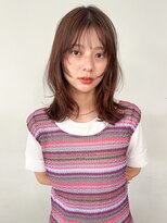 トレス(TRESS)&nbsp;セミロング　顔周り　レイヤー　ブラウン　前髪　原宿　表参道