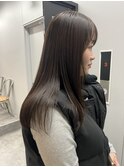 20代30代40代髪質改善カラーアッシュベージュ艶感ストレート 