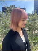 イメチェン/ホワイトブロンド/外ハネボブ/美髪/大津/瀬田