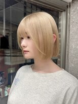 サンク 原宿 表参道(cinq)&nbsp;切りっぱなしボブ長めボブナチュラルボブ結べるボブ前下がりボブ