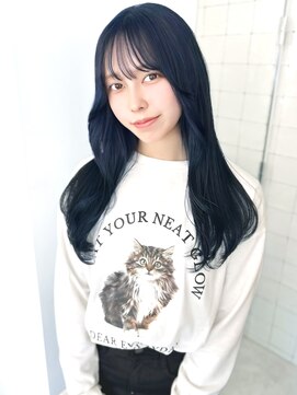 フウ(fuh) ネイビーブルー/ブルーブラック/20代/大人かわいい