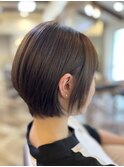 グレージュショート