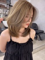 ハーシーバイアポロ 相模大野(HERSHE by apollo)&nbsp;ミディアムヘア/暗めカラー/グランマッシュ/レイヤーカット