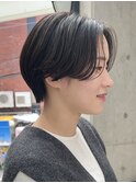 20代30代前髪なしショートハンサムショート丸みショートレイヤー