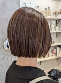 グレージュ　艶髪　髪質改善　ブリーチ　ピンクベージュ　艶髪