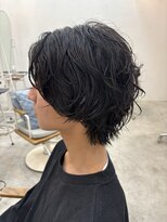 コンティロミー(CONTI ROMMY.) メンズウルフカットルーズパーマシャドウパーマニュアンス