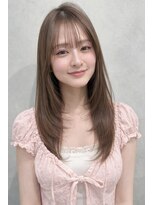 ナナローネス 渋谷(nana loness)&nbsp;レイヤーカット まろやかベージュ 似合わせカラー 韓国レイヤー
