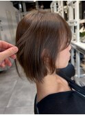 透明感 ヘーゼル グレージュ カラー ブリーチなし TOMOKI