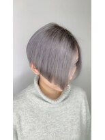 スパークスヘア(Sparks hair)&nbsp;シルバー×前下がりボブ＝シル下り！！！