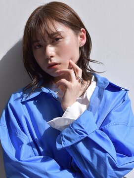 バロンフェム(baLon.fem) baLon.fem【yu-ma】　ラフウェーブボブ アッシュグレイ