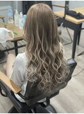 ハイトーングレージュ×シールエクステ