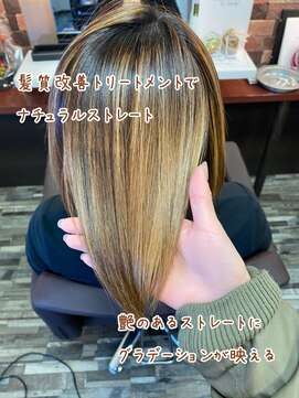 ヘアー リードレス(hair Re:dress) 髪質改善☆ナチュラルさら艶シンプルストレート